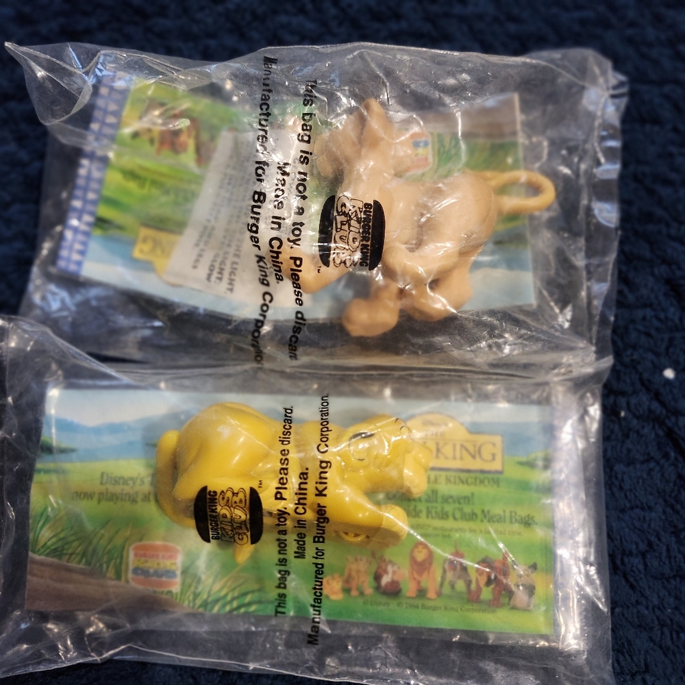 Burger King Lion King Simba And Nala 1990s